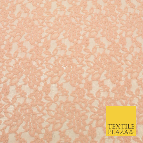 PEACH Soft 4-WAY Stretch Mesh Wool Net Cotton Lace Fabric Dress - 58" - 1704