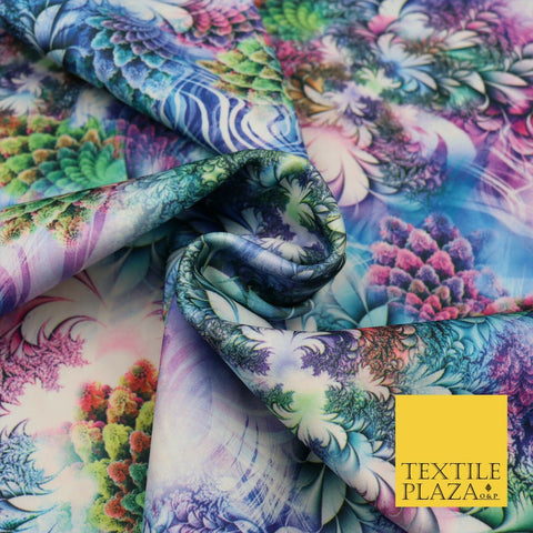 High Quality Digital Floral Mix Print Scuba Fabric Stretch Jersey 65" 1623