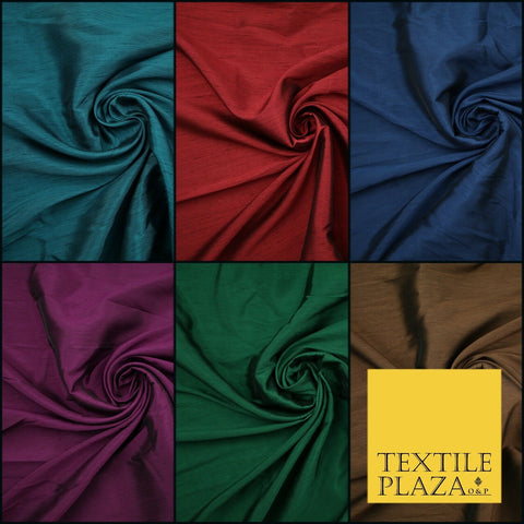 High Quality Soft Faux Dupion Raw Silk Dress Bridal Craft Curtain Fabric 44"