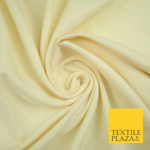 LEMON CREAM Brushed Plain Stretch Jersey Fabric Sweatshirt Dress 70" Wide 7205