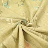 Beige Vintage Floral Trellis Cotton Canvas Panama Upholstery Curtain Fabric 8575