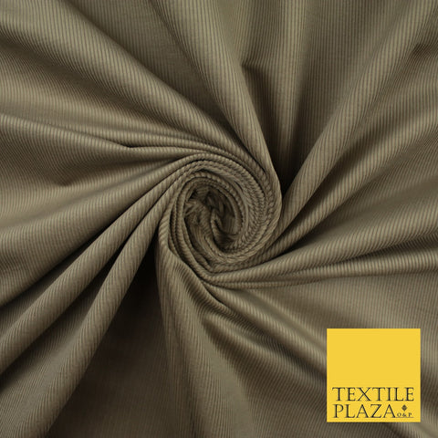Beige 13 Wale Needlecord Corduroy Fabric Dress Upholstery 59" 10422