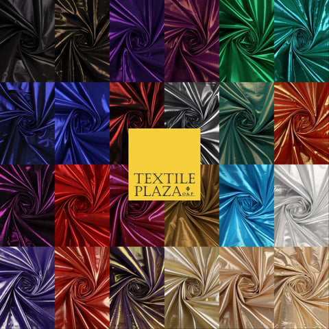 24 COLOURS - Metallic Two Tone Lame Fabric Shiny Mirror Foil Dancewear Costume