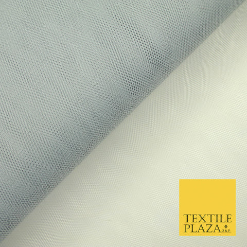 SILVER GREY Premium Quality Tutu Bridal Dress Stiff Net Fabric Tulle Material 60" 5949